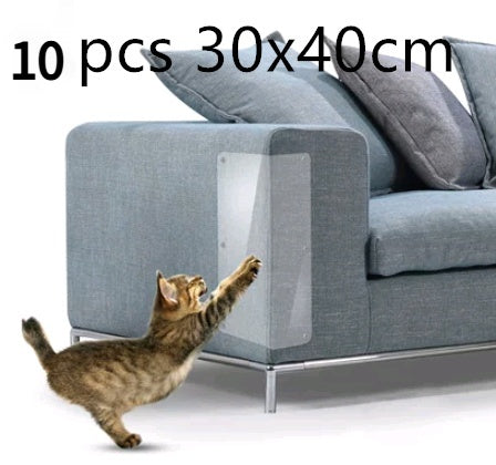 ソファの角に貼ったところ