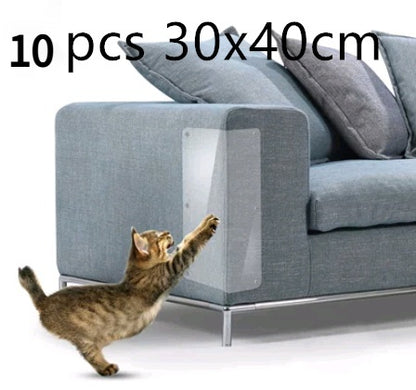 ソファの角に貼ったところ